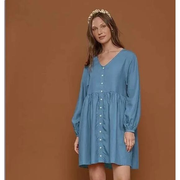 Tradlands Blue Mini Dress - Picture 1 of 6